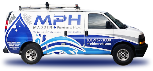 Madden Plumbing & HVAC service van