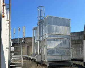 HVAC equipment on a rooftop
